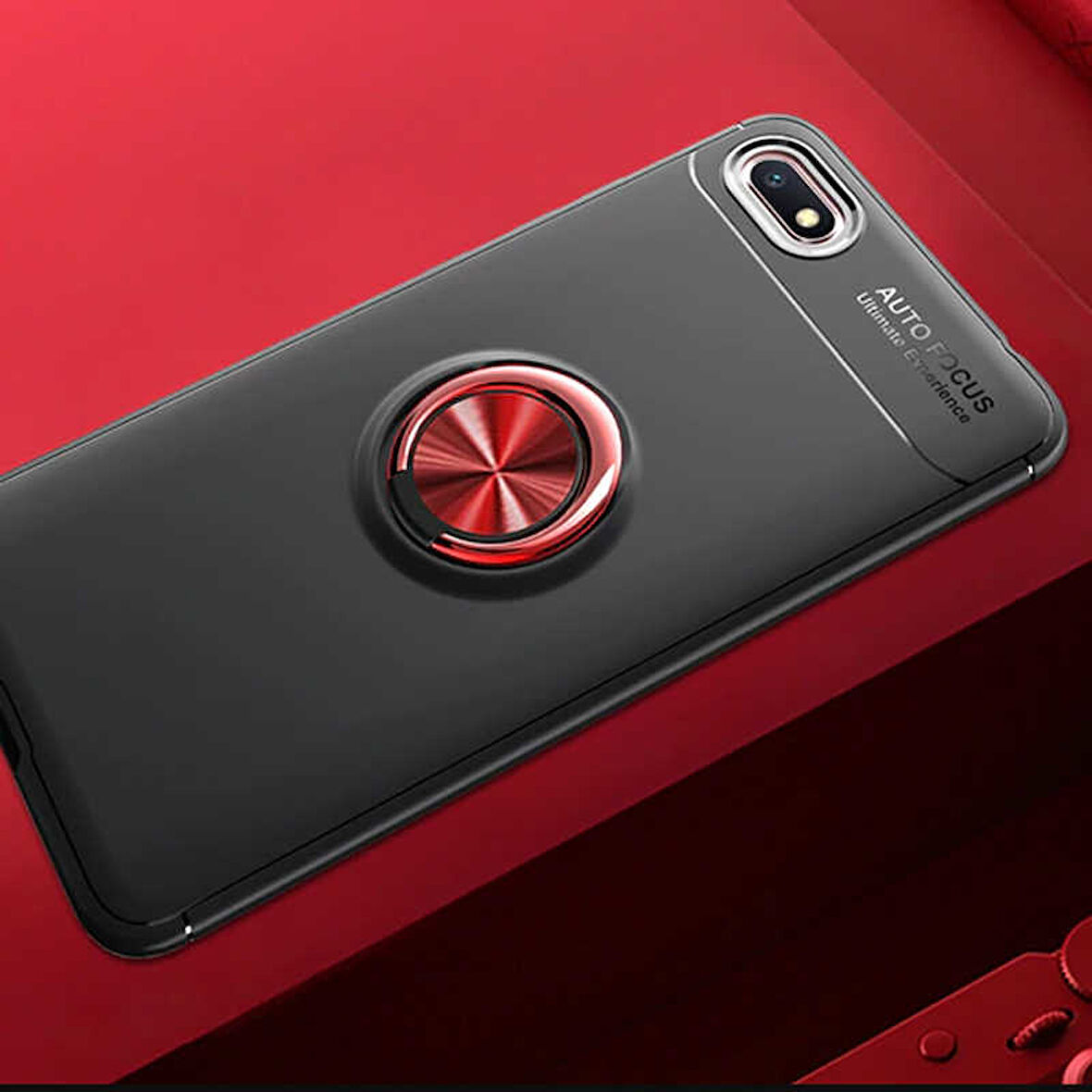 Huawei Y5 2018 Kılıf Yüzüklü Magnetli Ravel Case