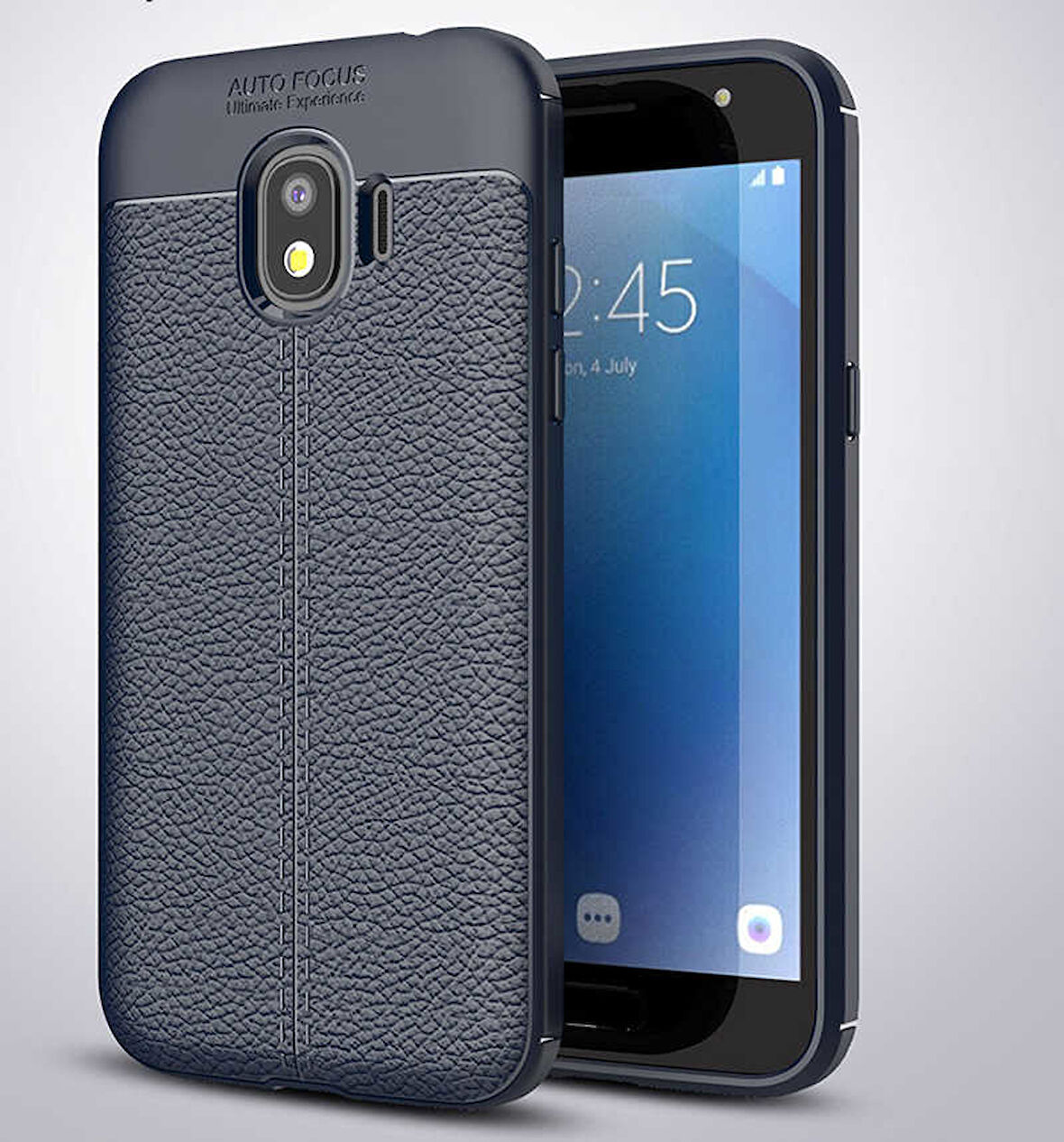 Samsung Galaxy J2 Pro 2018 Kılıf Deri Tarzı Niss Silikon Case