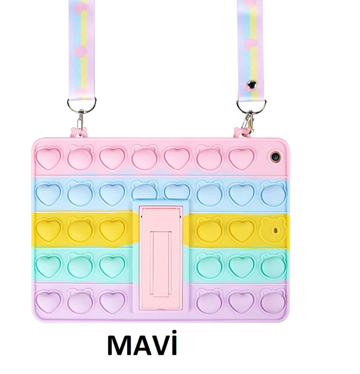 Apple iPad 6. Nesil 9.7" 2018 Kılıf Cute Dolls Standlı Eğlenceli 3D Karekterli Çocuk Kılıfı A1893 A1954