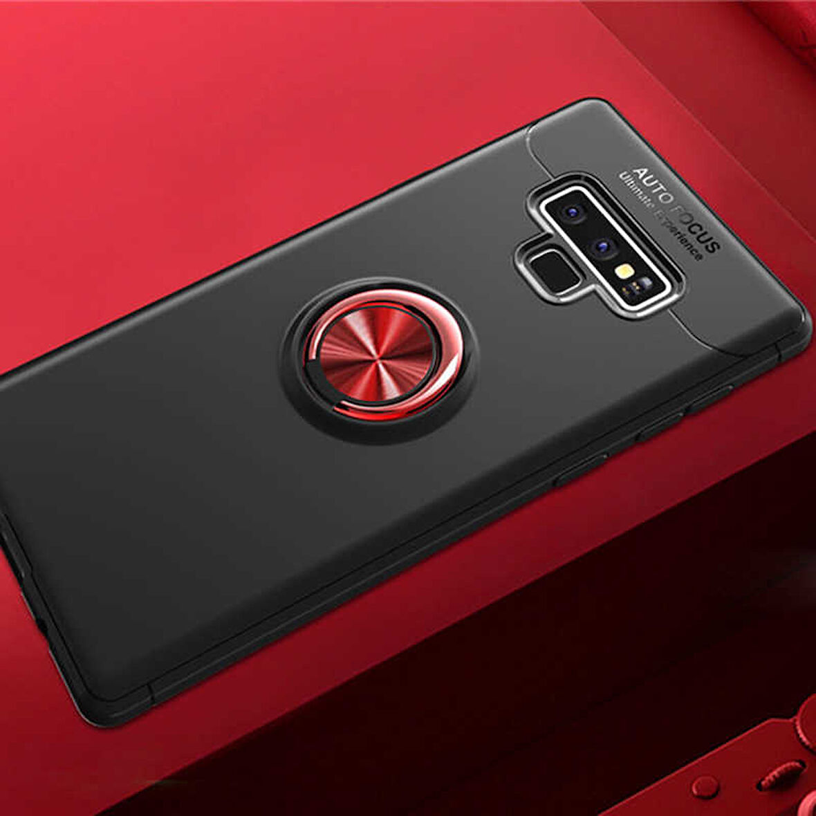 Samsung Galaxy Note 9 Kılıf Yüzüklü Magnetli Ravel Case