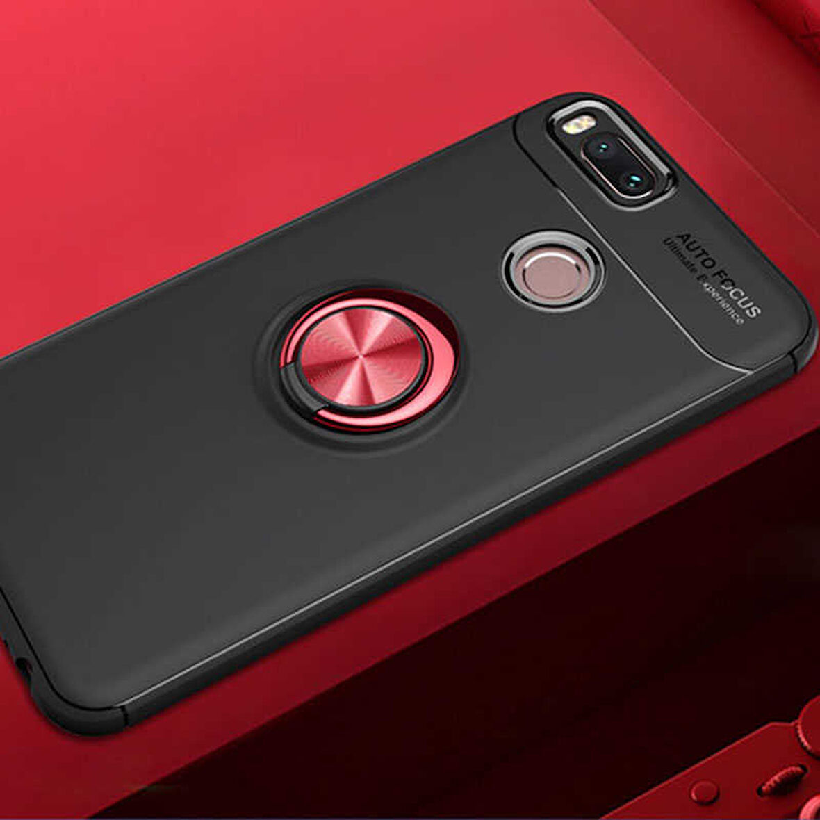 Xiaomi Mi 5X Kılıf Yüzüklü Magnetli Ravel Case