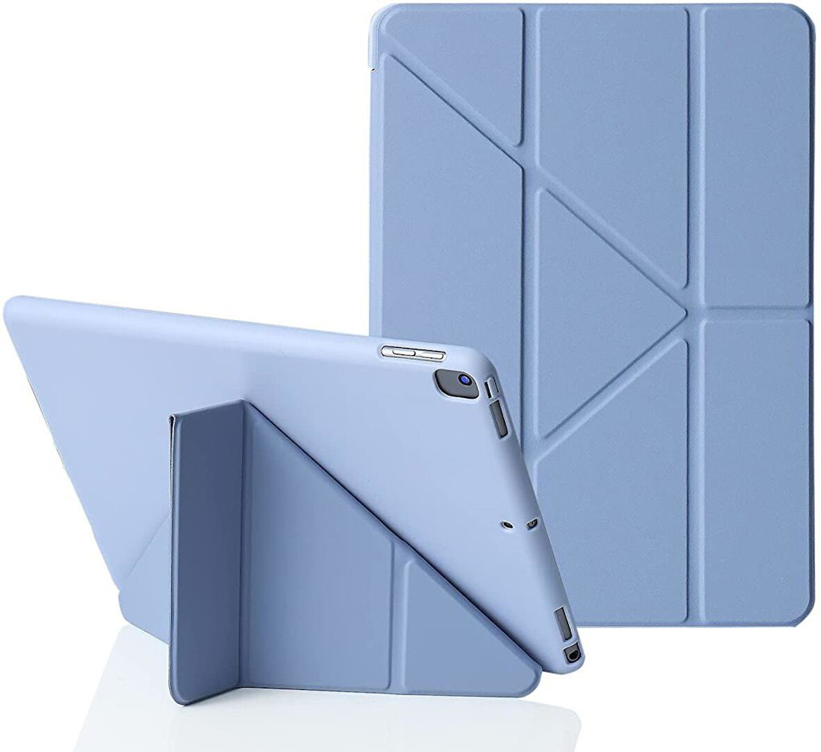iPad 2 3 4 Kılıf Trifolding Arkası Silikon Smart A1395 A1396 A1397 A1416 A1430 A1403 A1458 A1459-460