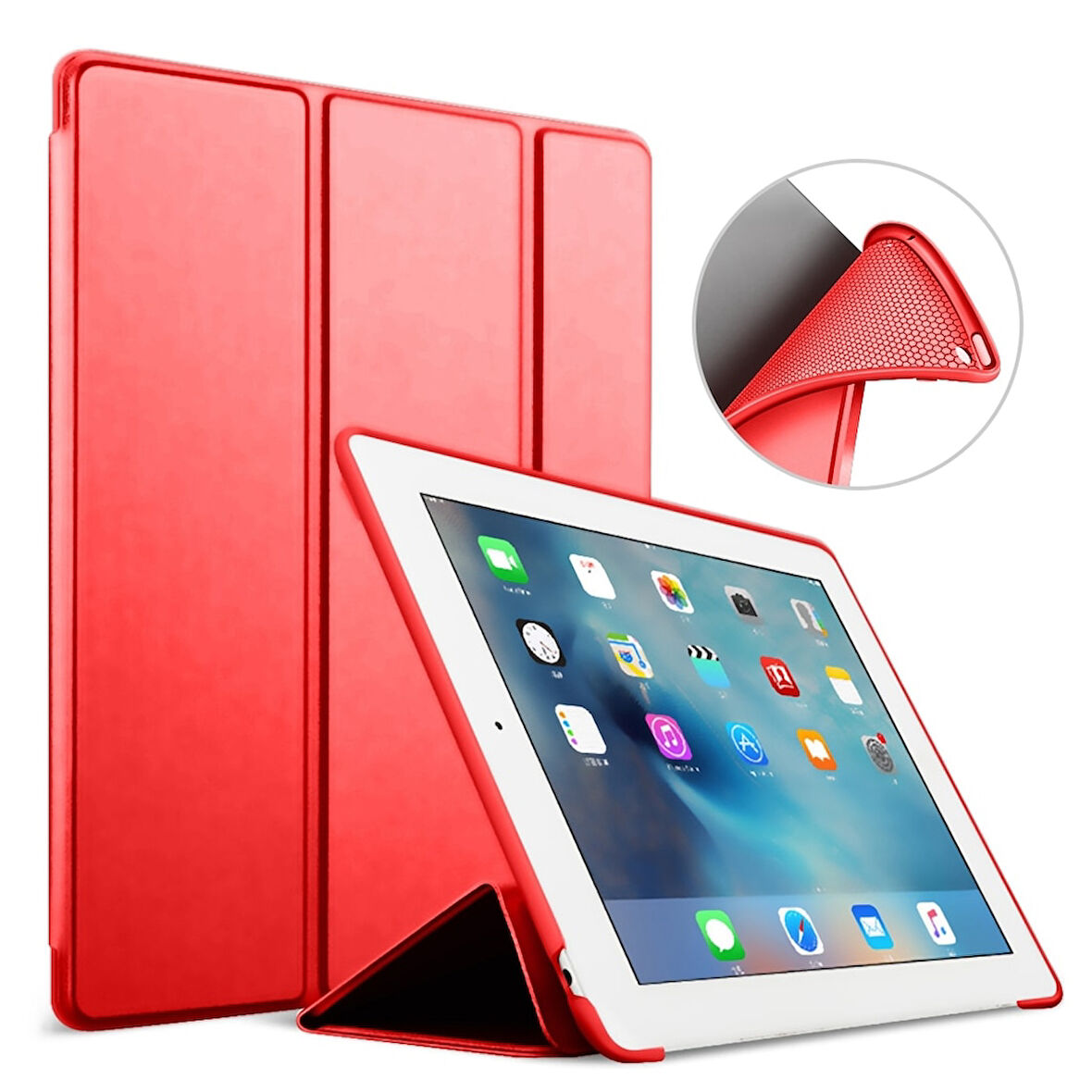Apple iPad Pro 9.7 Kılıf Arkası Silikon Smart Case A1673 A1674 A1675