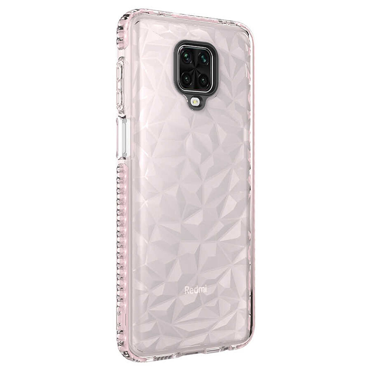 Xiaomi Redmi Note 9S Kılıf Bumper Şeffaf Buzlu Kapak
