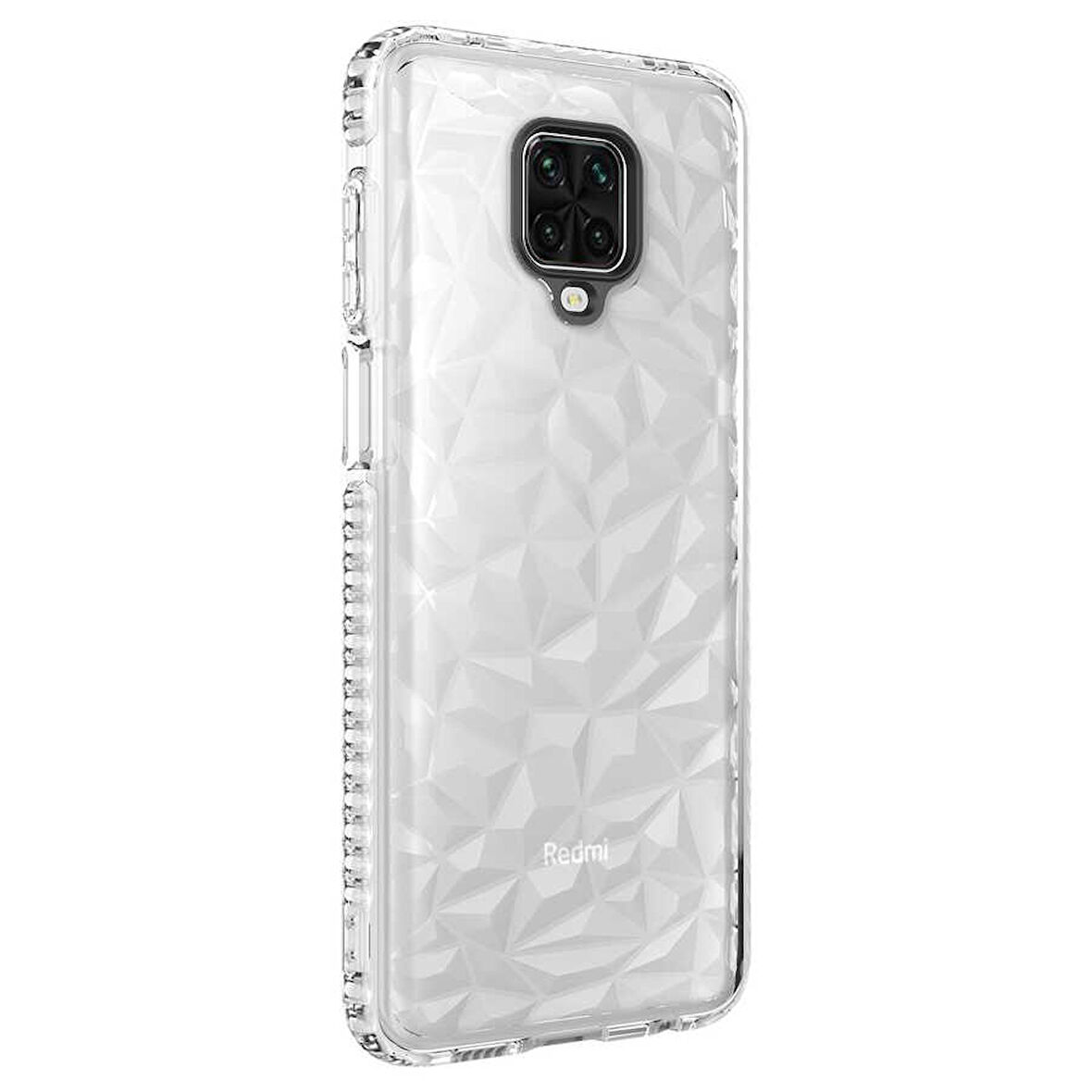 Xiaomi Redmi Note 9 Pro Kılıf Bumper Şeffaf Buzlu Kapak