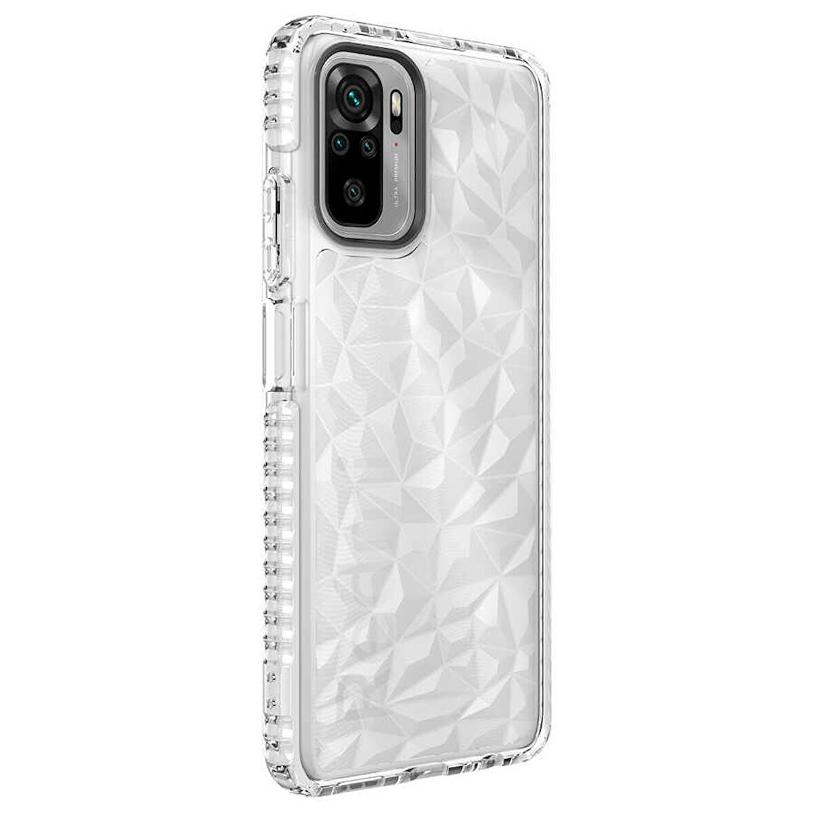 Xiaomi Redmi Note 10 Kılıf Bumper Şeffaf Buzlu Kapak