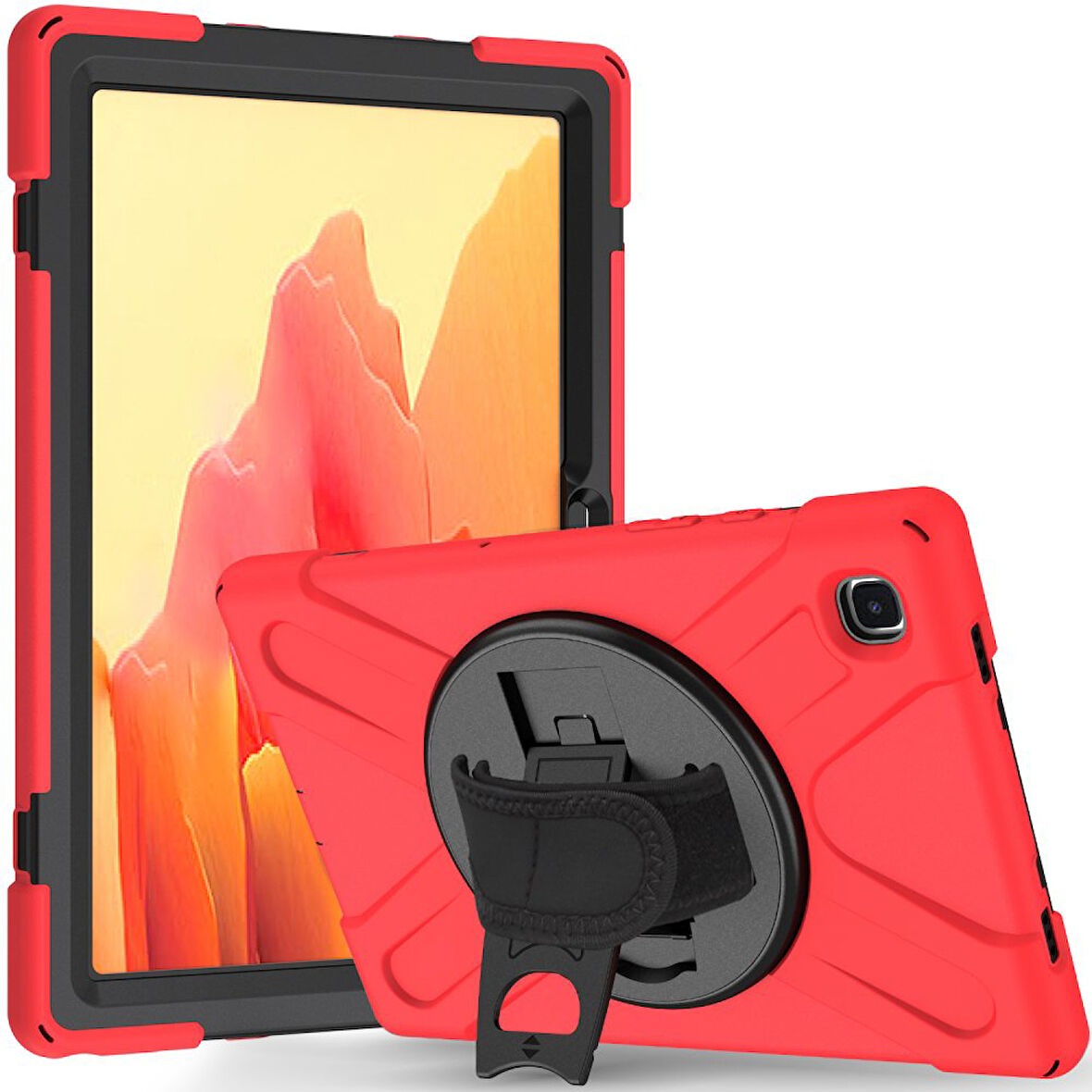 Samsung Galaxy Tab A7 10.4 T500 T505 T507 Kılıf Defender Askılı Zırhlı Tank Case