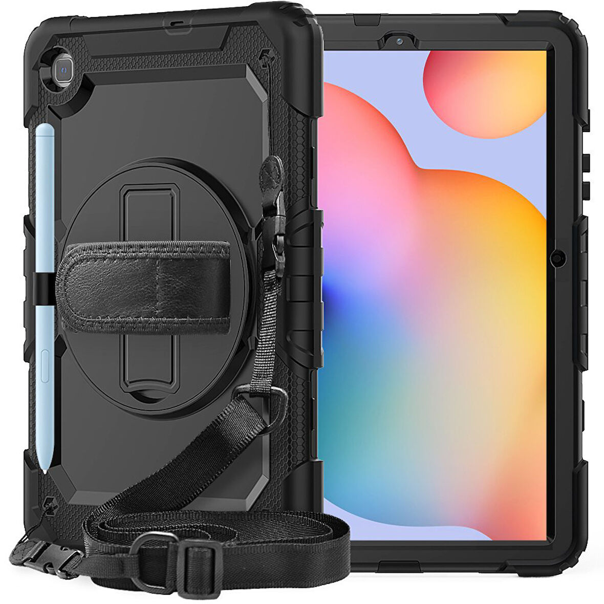 Samsung Galaxy Tab S6 Lite 2024 P620 P610 Kılıf Defender Askılı Pars Case Fuji 13-15-17