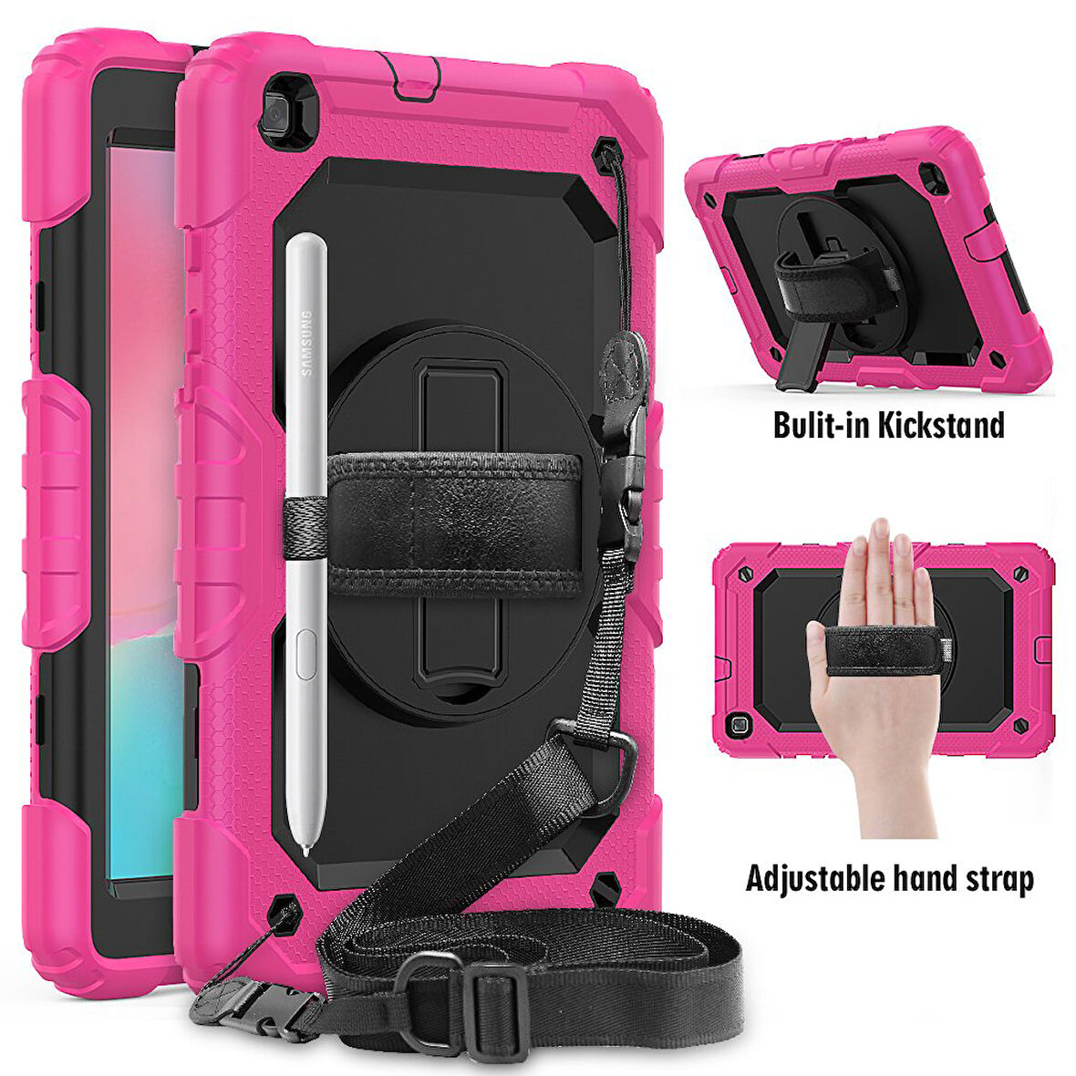 Samsung Galaxy Tab A 8.0 T290 T295 T297 Kılıf Defender Askılı Pars Case Fuji