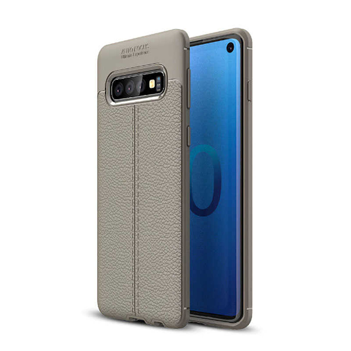 Samsung Galaxy S10 Kılıf Deri Tarzı Niss Silikon Case