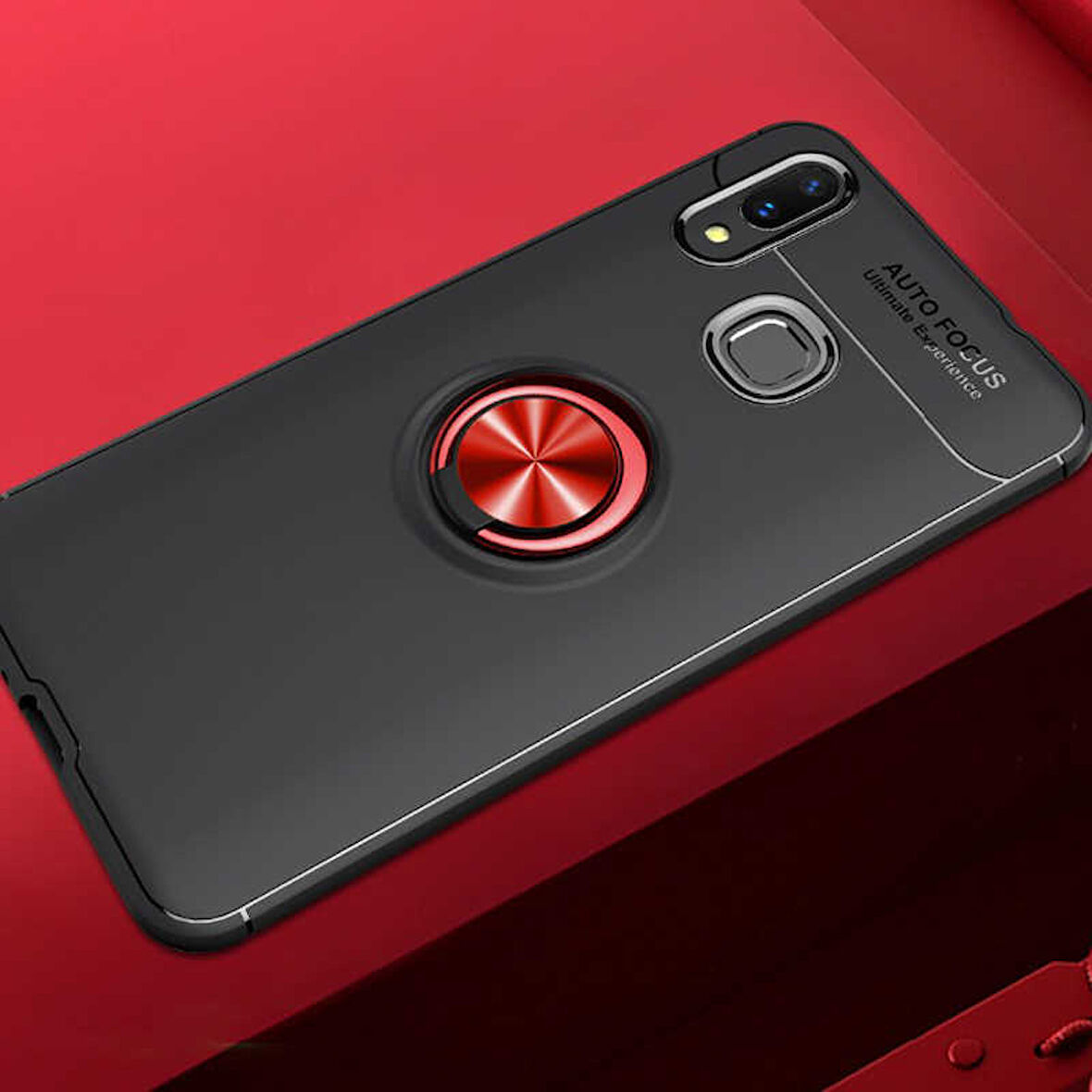 Huawei Y7 Prime 2019 Kılıf Yüzüklü Magnetli Ravel Case