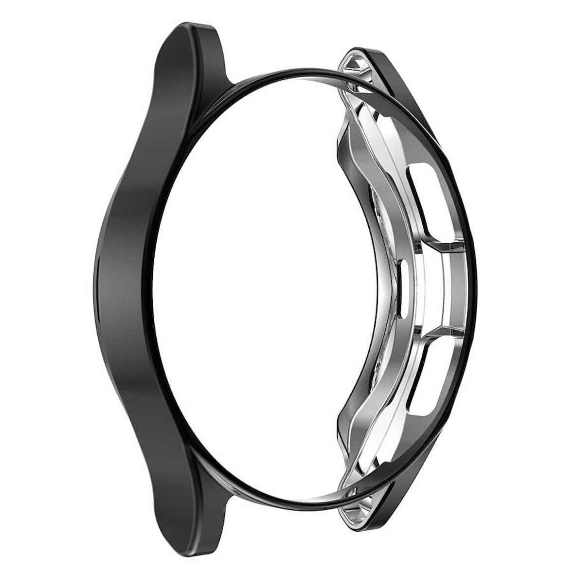 Samsung Galaxy Watch 4 Classic 46mm Silikon Parlak Renkli Kasa Koruyucu 02