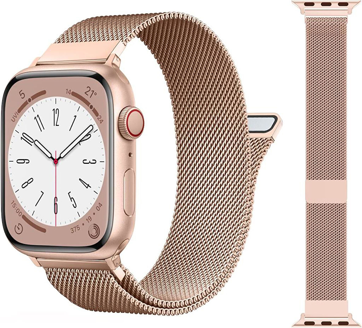 Apple Watch 42/44/45/46/49mm Kordon Milano Loop Metal Kordon 2/3/4/5/6/se/7/8/9/10/ultra