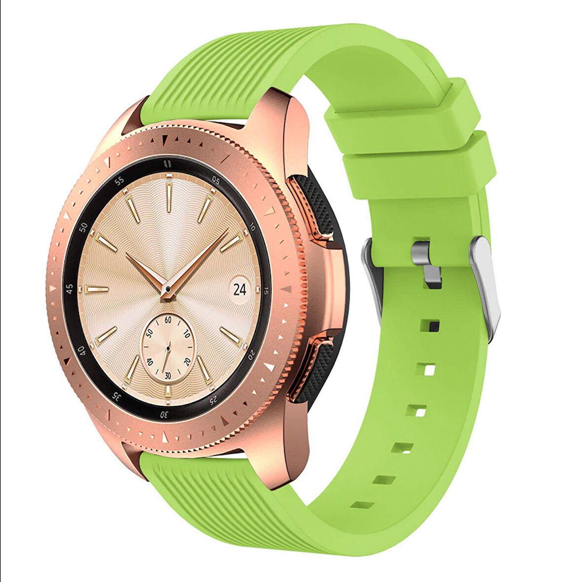 Samsung Galaxy Watch Gear S3 / 46mm / 3 45mm Kordon Çizgili Silikon Kordon