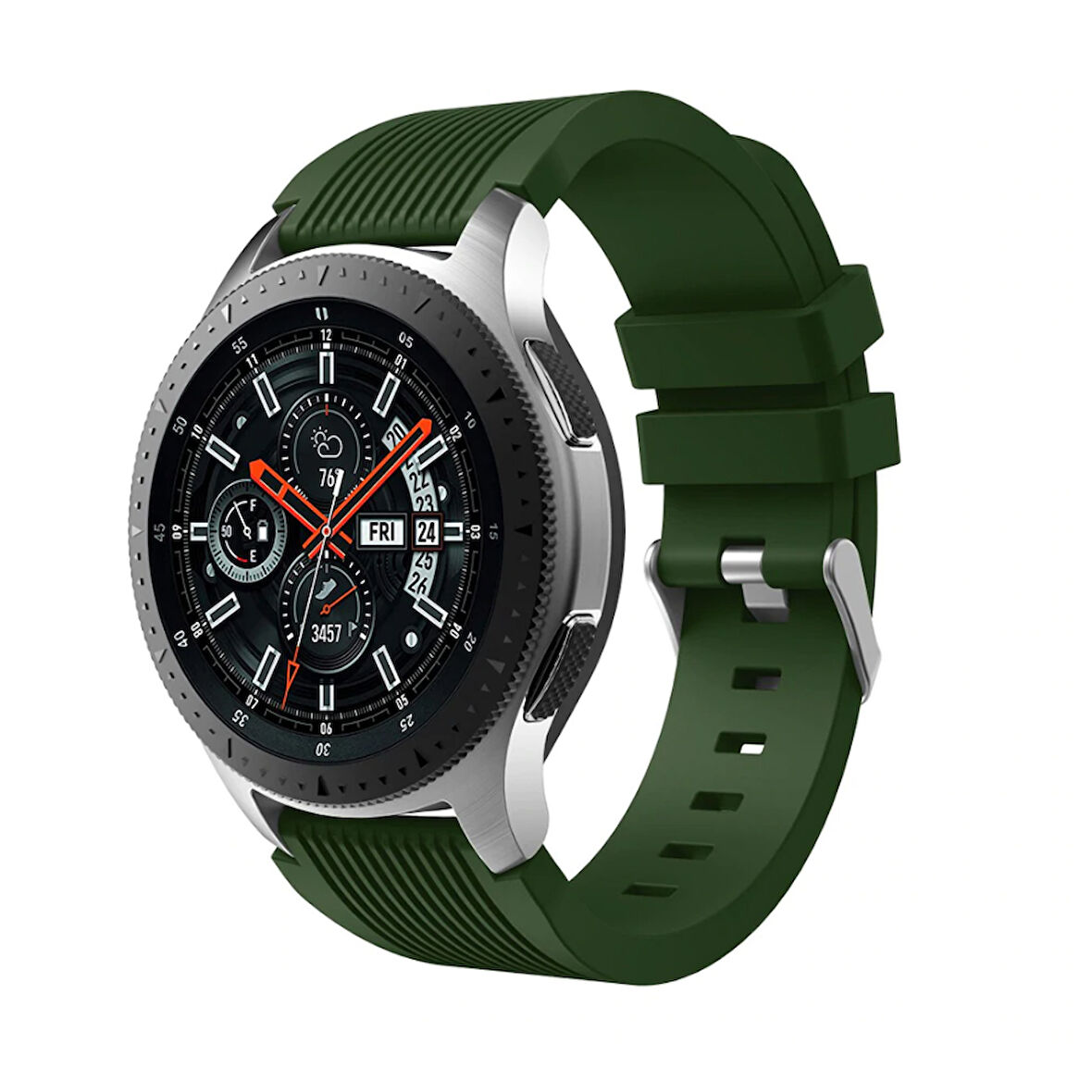 ​​Amazfit Pace GTR 2 2E Lite 47mm Kordon Çizgili Silikon Kordon