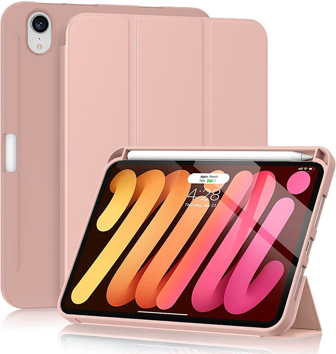 Apple iPad Mini 7 Mini 6 Kılıf Kalem Bölmeli Smart Case 2021-2024