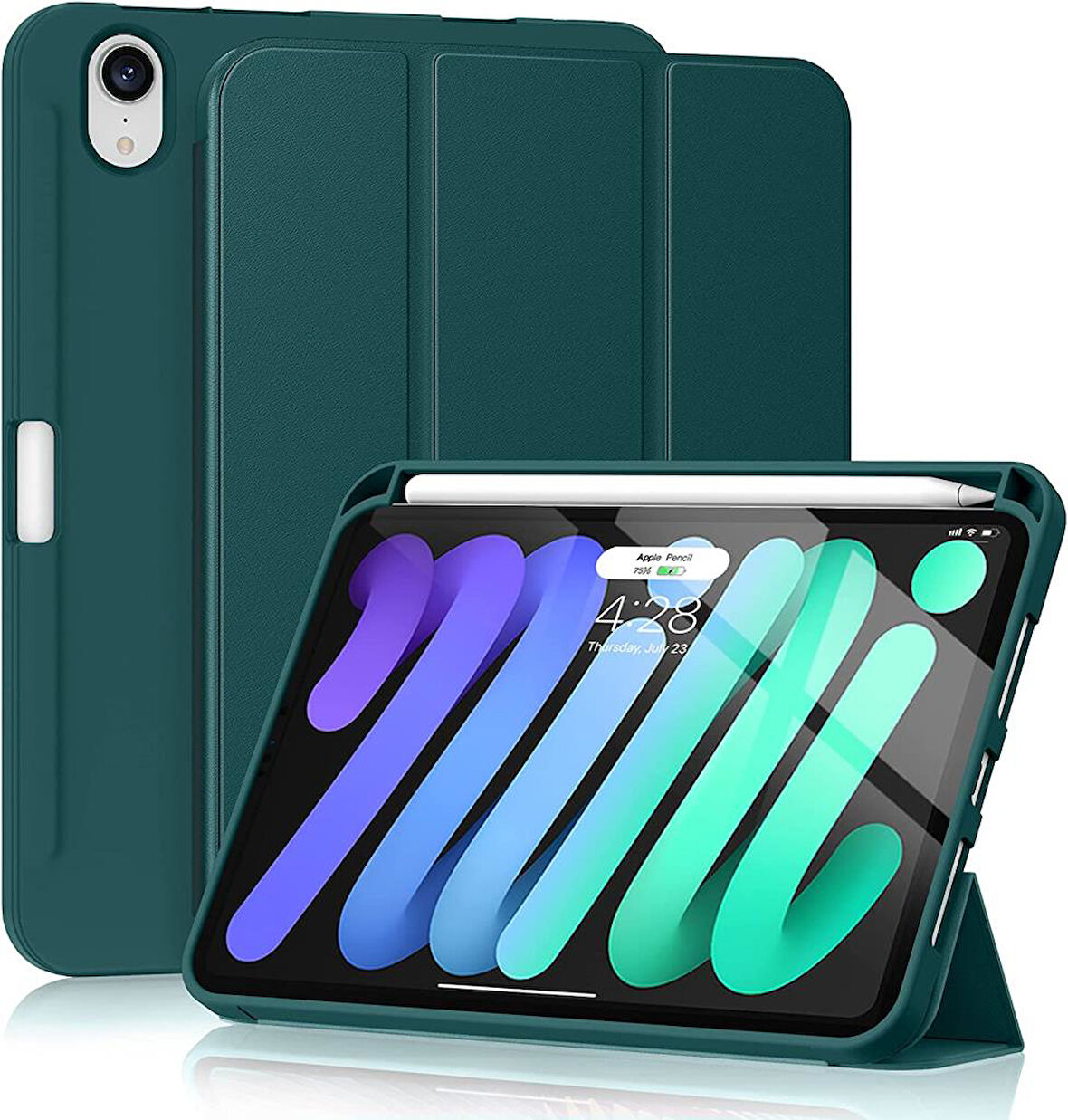 Apple iPad Mini 7 Mini 6 Kılıf Kalem Bölmeli Smart Case 2021-2024