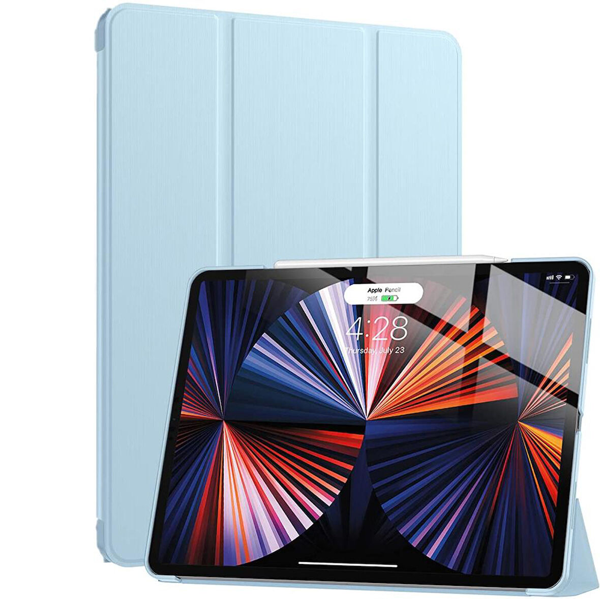 Apple iPad Pro 12.9 4. Nesil 2020 Kılıf PU Deri Smart Standlı Case A2229 A2069 A2232 A2233