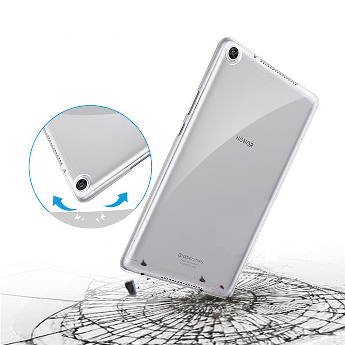 Huawei Mate Pad T8 Kılıf Tablet Hibrit Silikon Case