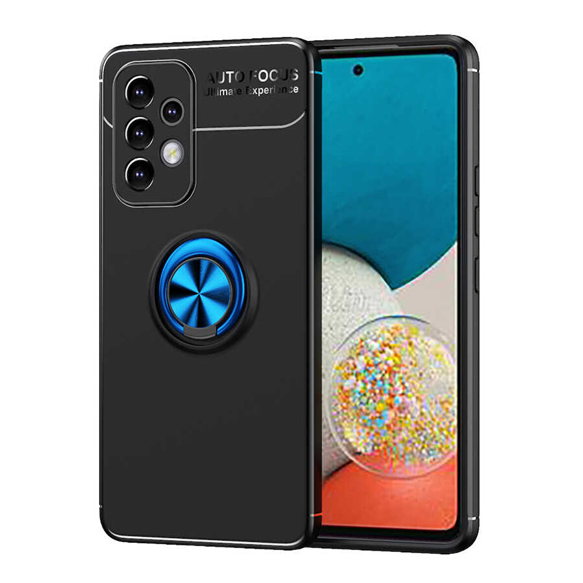 Samsung Galaxy A73 Kılıf Yüzüklü Magnetli Ravel Case Kapak