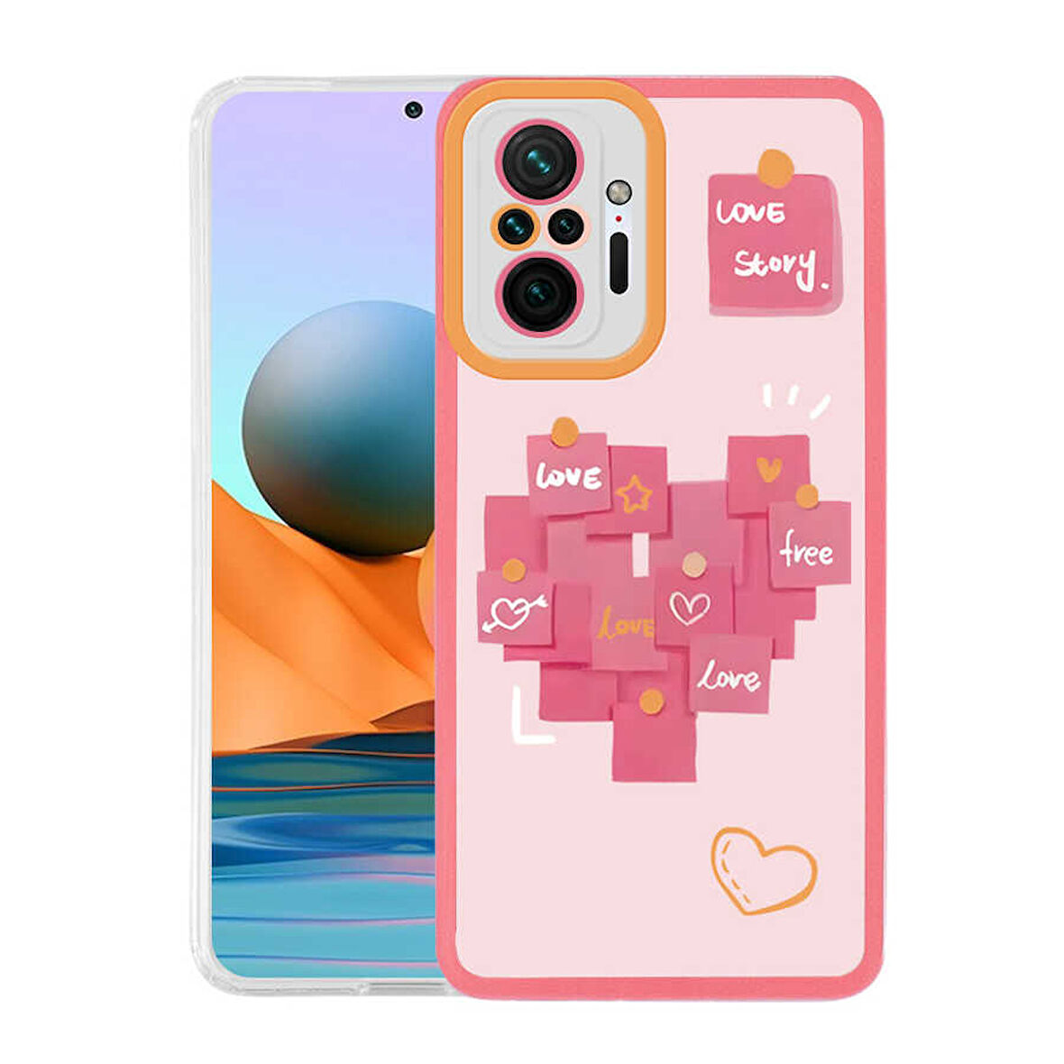 Xiaomi Redmi Note 10 Pro Kılıf Desenli Renkli Figürlü Kapak