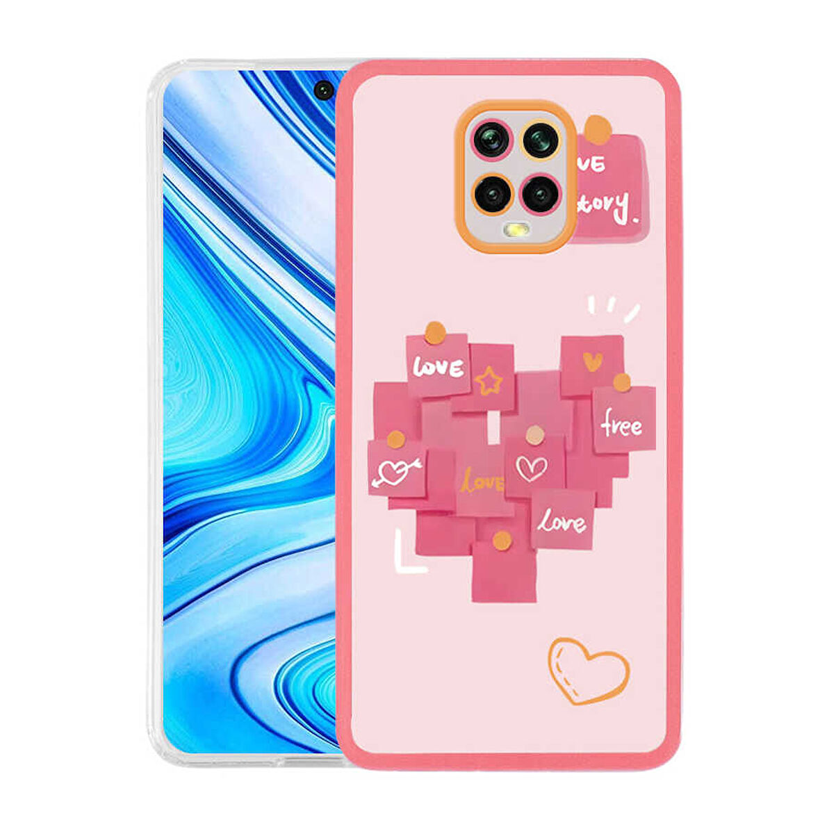 Xiaomi Redmi Note 9 Pro Kılıf Desenli Renkli Figürlü Kapak