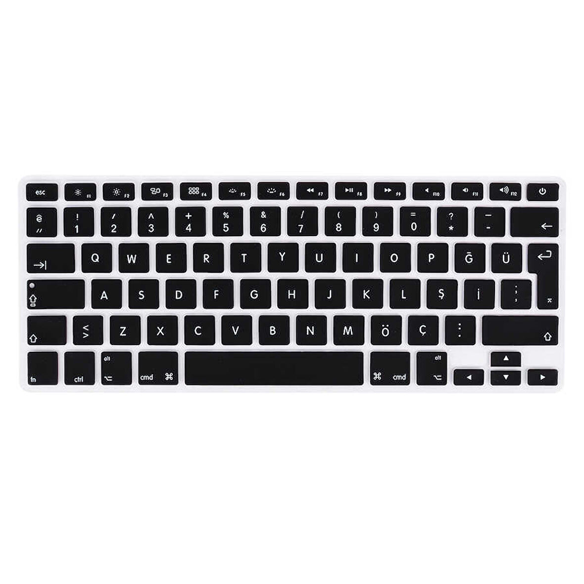 Apple Macbook Air 13.3inç 2017 A1466 Q Klavye Koruyucu Silikon Ped