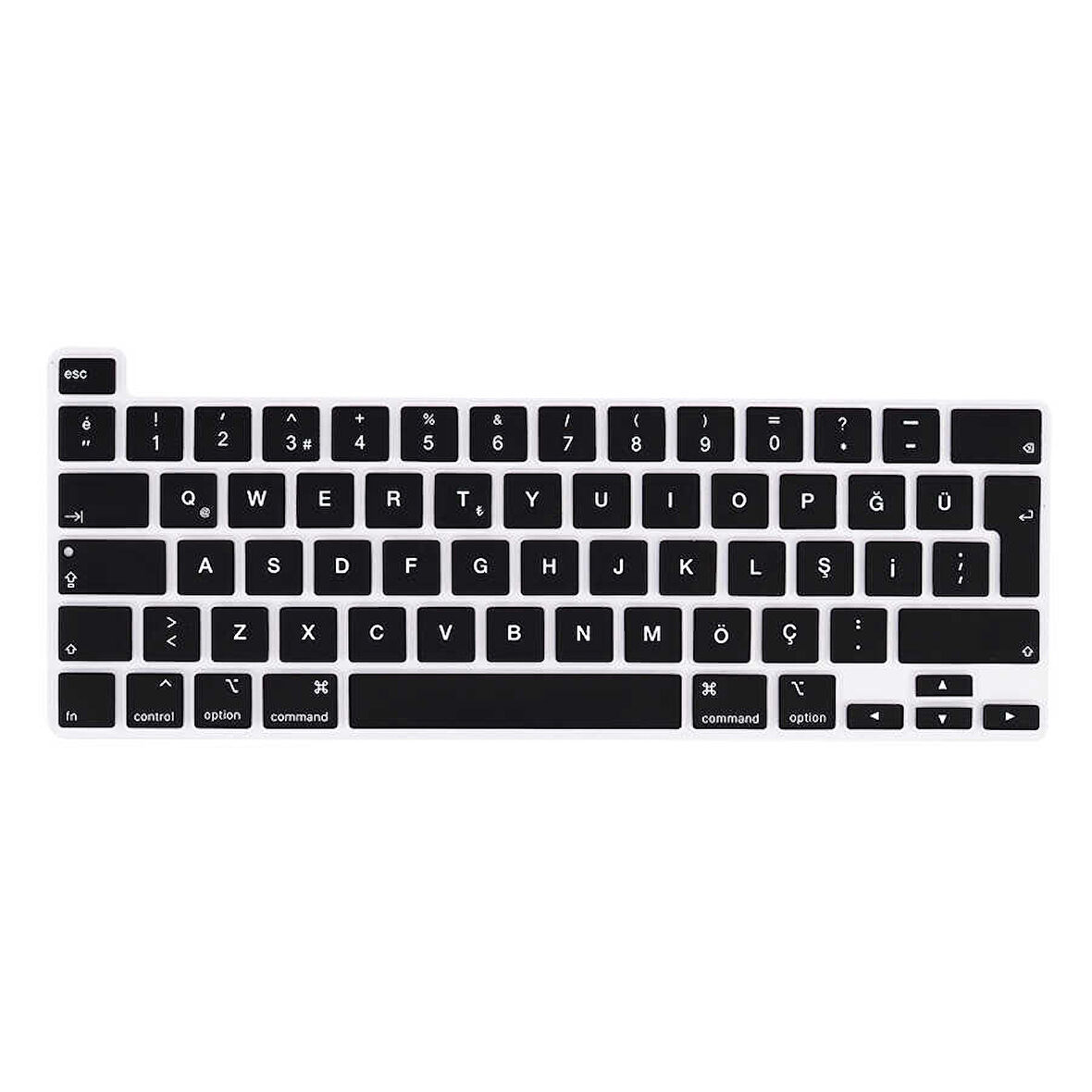 Apple Macbook Pro 16inç Touch Bar A2141 Q Klavye Koruyucu Silikon Ped