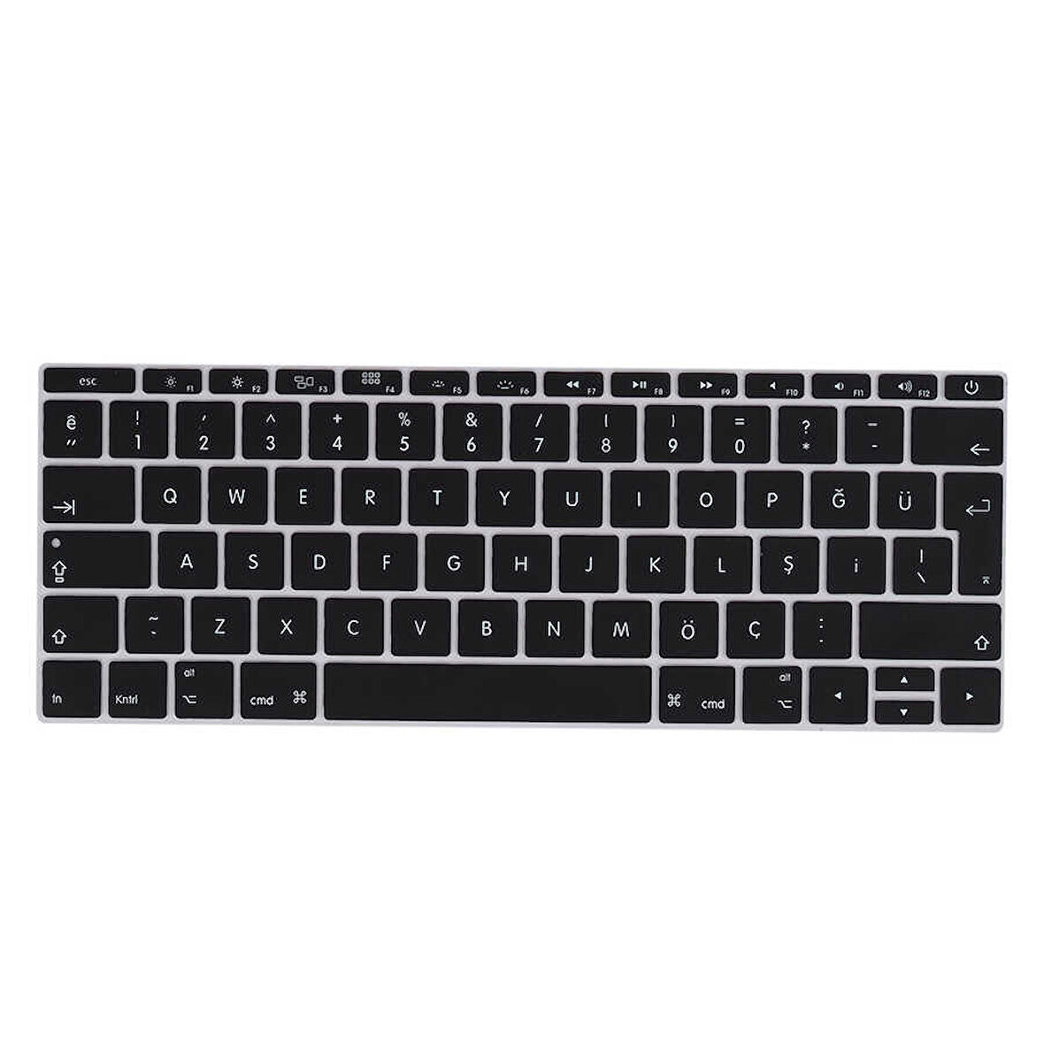 Apple Macbook 12inç Retina A1534 Q Klavye Koruyucu Silikon Ped