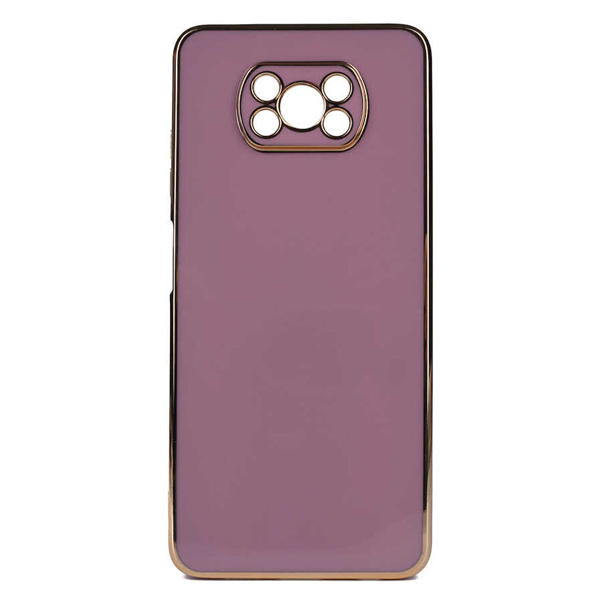 Xiaomi Poco X3 Kılıf Köşeli Altın Model Kapak