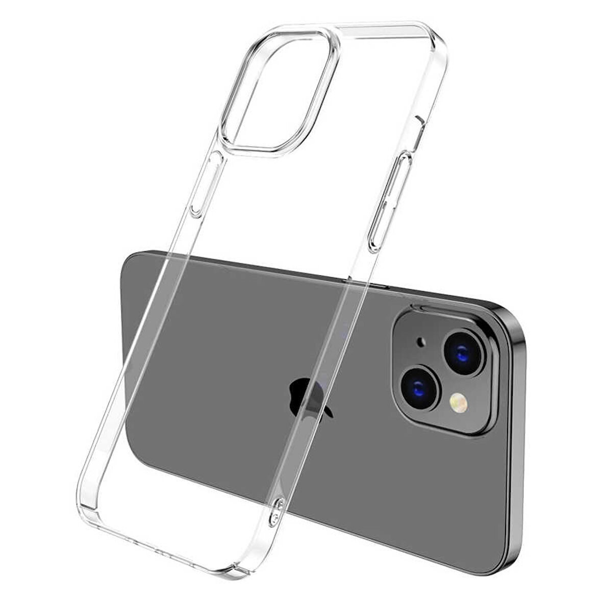 Apple iPhone 13 Kılıf İnce PC Full Şeffaf Sararmaz
