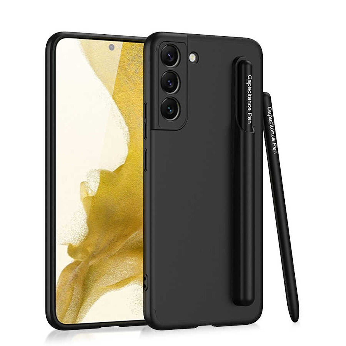 Samsung Galaxy S22 Kılıf Kalem Bölmeli Kıpta Kapak