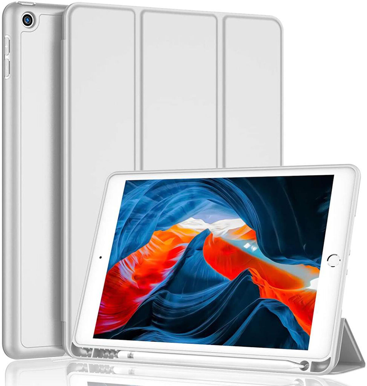 Apple iPad Air 3 10.5" Kılıf Kalem Bölmeli Smart Case A2152 A2123 A2153 A2154