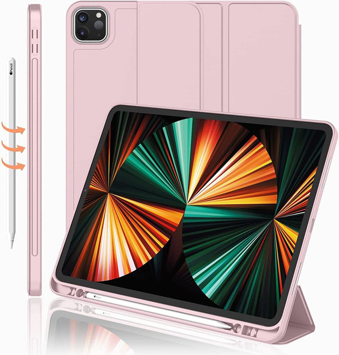 Apple iPad Pro 11 1. 2. 3. 4. Nesil Kılıf Kalem Bölmeli Smart Case 2018-2022