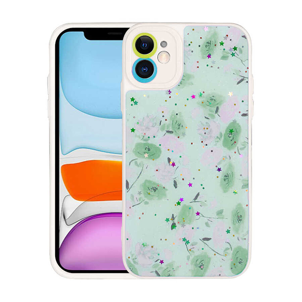 Apple iPhone 11 Kılıf Kamera Korumalı Sert Desenli Pami Kapak