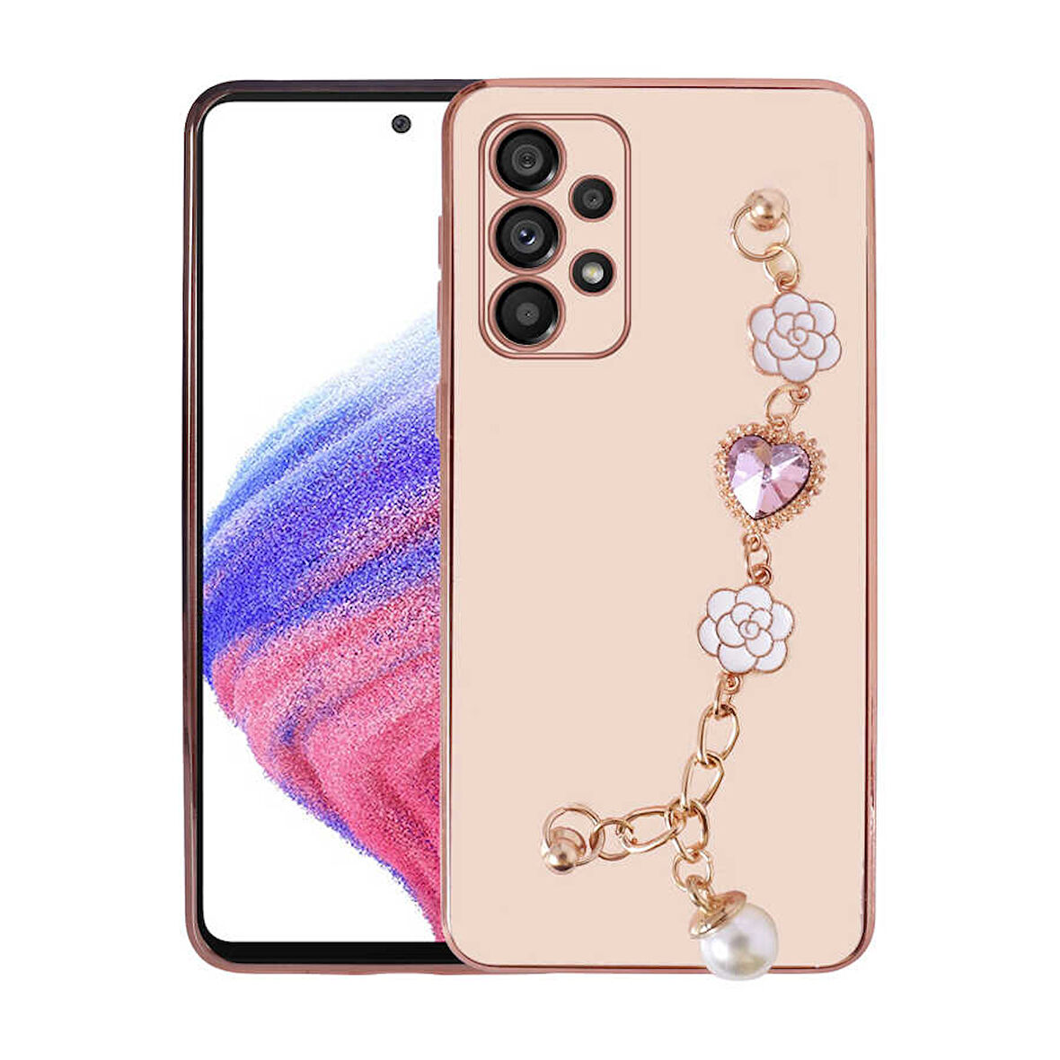 Samsung Galaxy A52 Kılıf El Tutamaçlı Taka Kapak