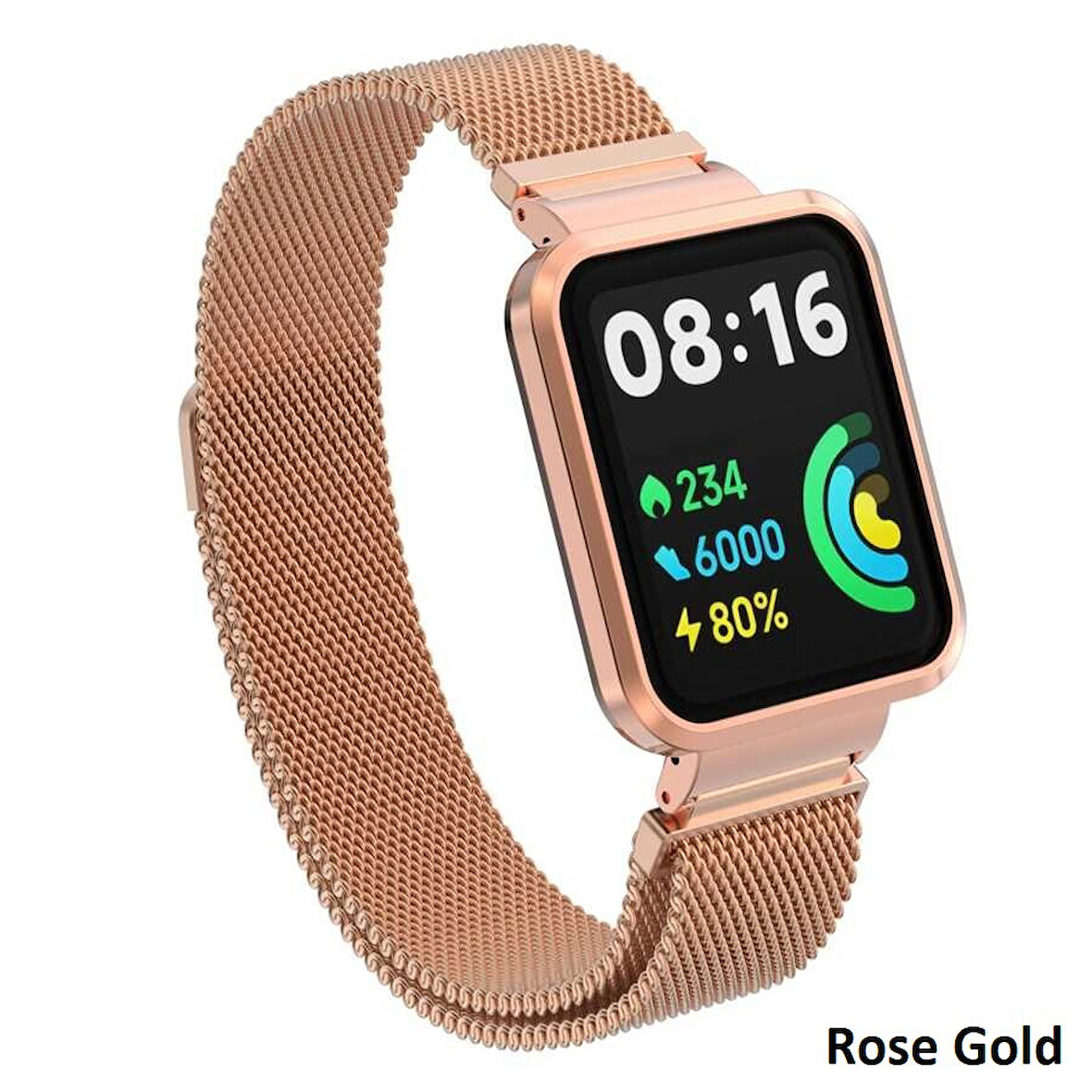 Xiaomi Redmi Watch 2 Lite Kordon Kasalı Milano Loop Metal Kordon