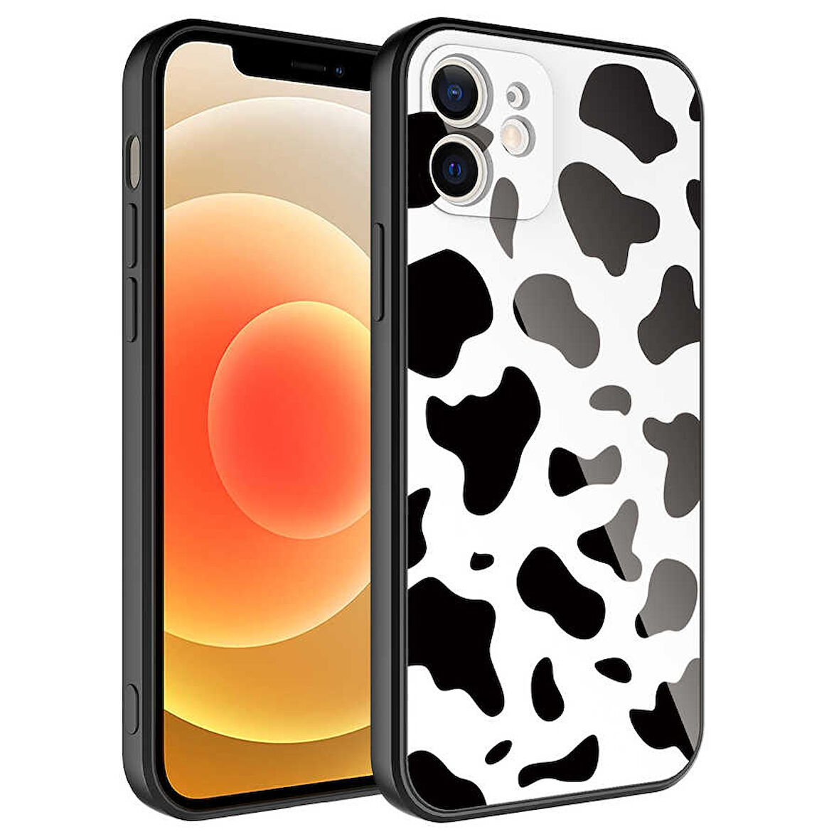 Apple iPhone 12 Kılıf Kamera Korumalı Desenli Sert Silikon Kapak