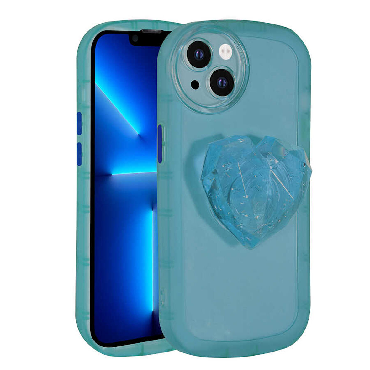 Apple iPhone 13 Kılıf Diamond Pop Soketli Renkli Kapak