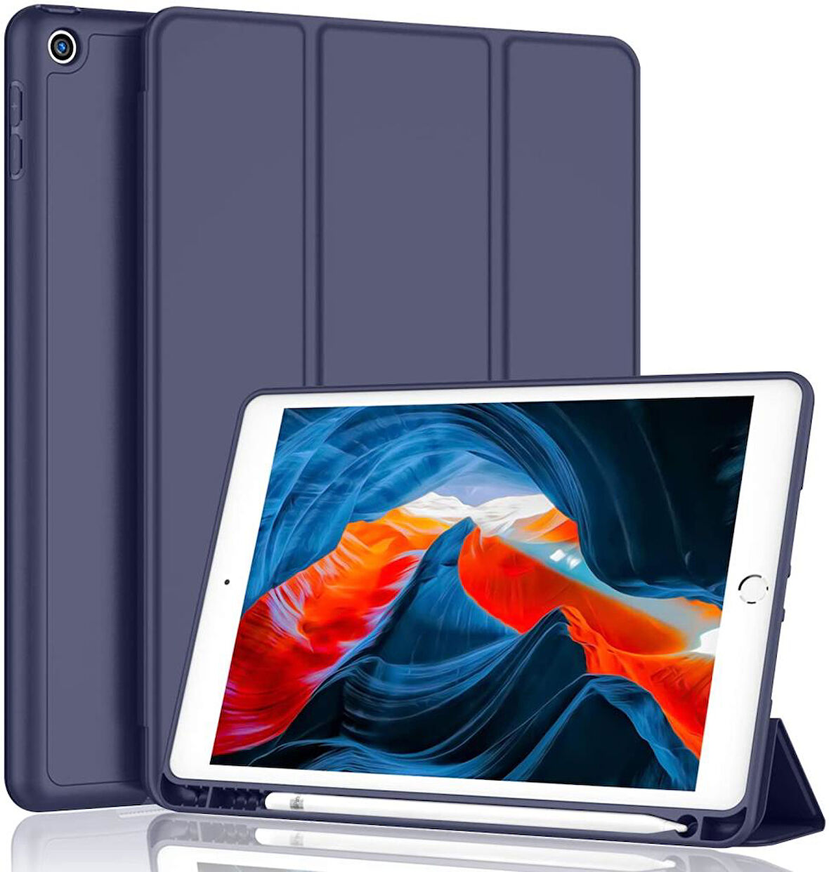 Samsung Galaxy Tab A8 10.5 SM-X200 X205 X207 Kılıf Kalem Bölmeli Smart Case