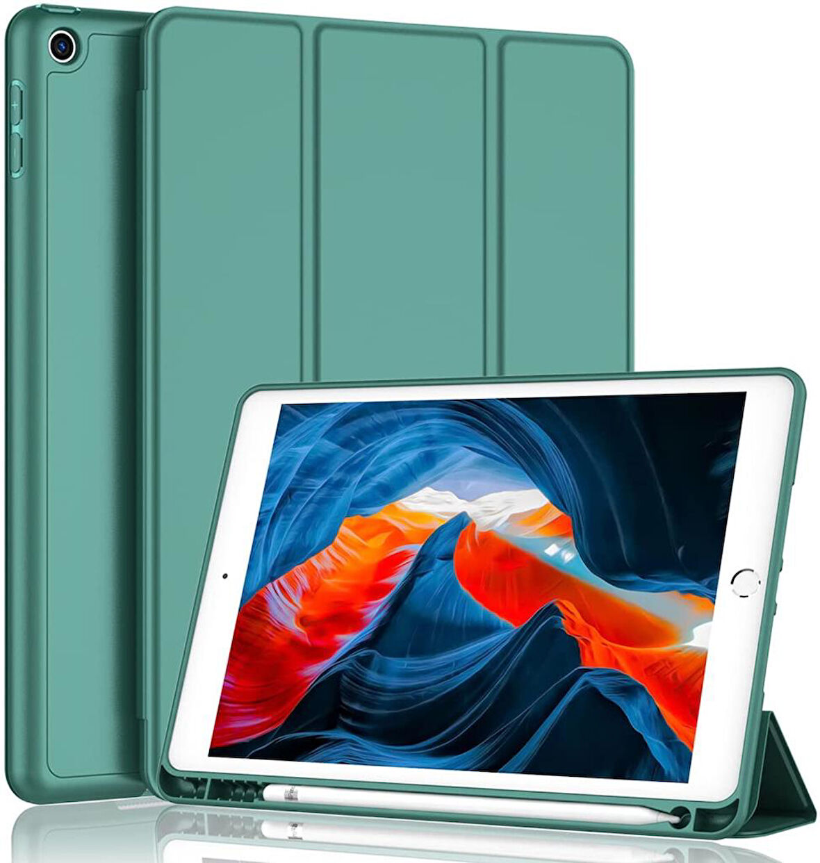 Samsung Galaxy Tab A8 10.5 SM-X200 X205 X207 Kılıf Kalem Bölmeli Smart Case