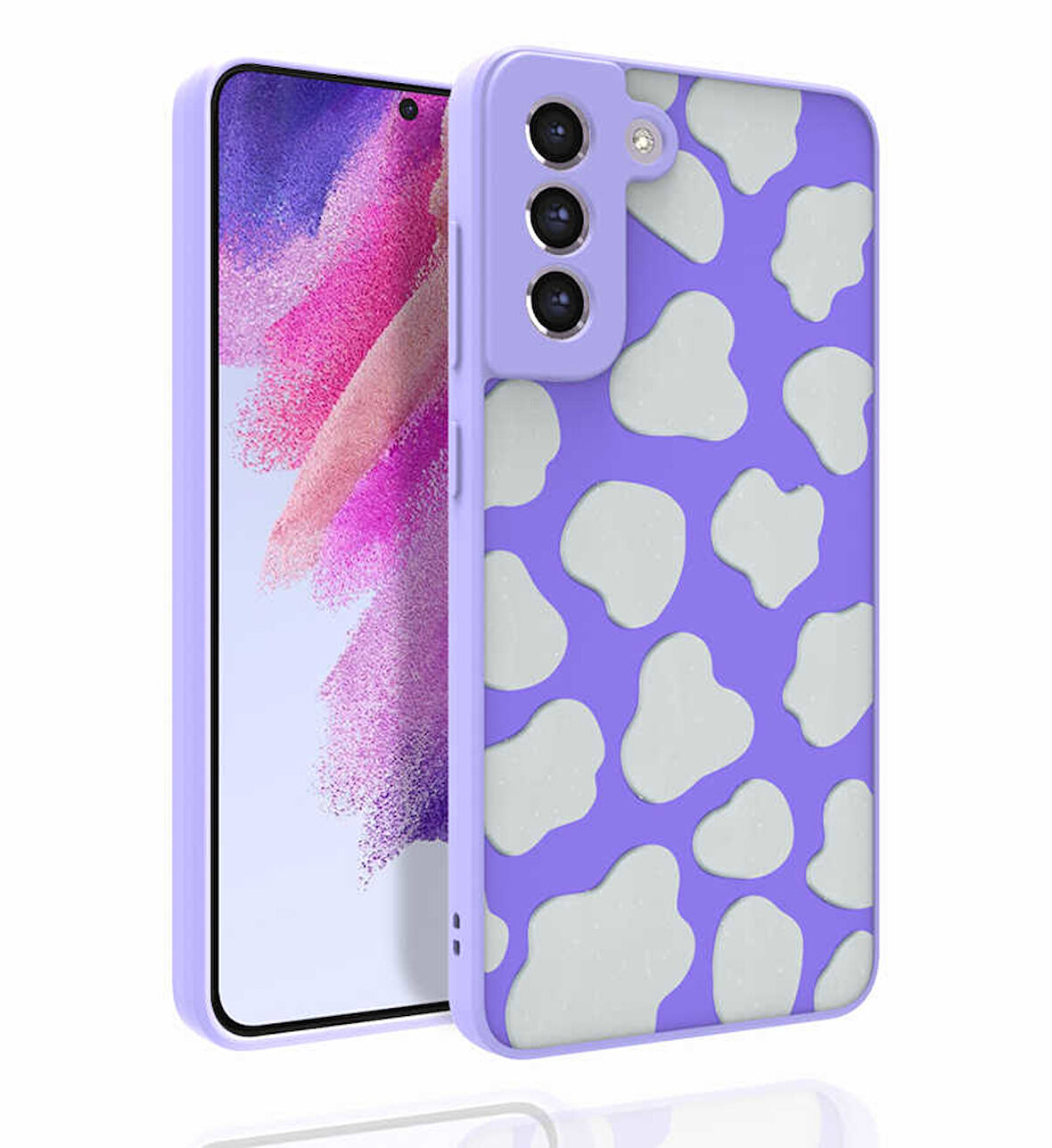 Samsung Galaxy S21 FE Kılıf Desenli Parlak Nora Kapak