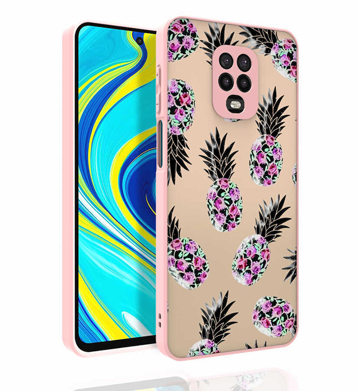 Xiaomi Redmi Note 9S Kılıf Desenli Parlak Nora Kapak