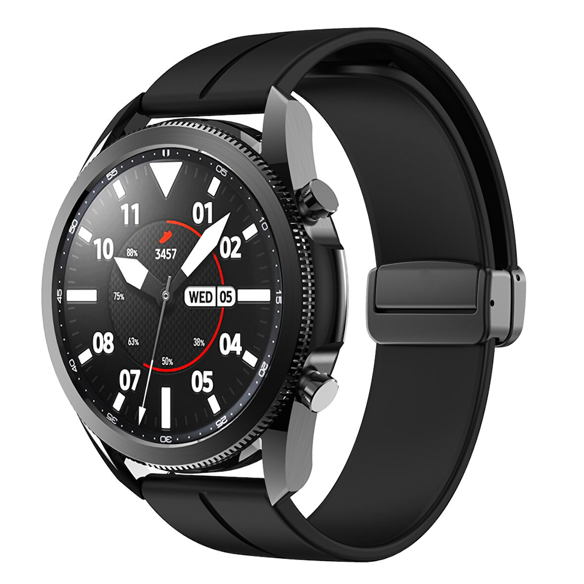 Huawei Watch GT GT2 GT3 GT4 42mm/Honor Magic 2 Kordon Magnetli Ayarlanır Silikon Kordon 20mm