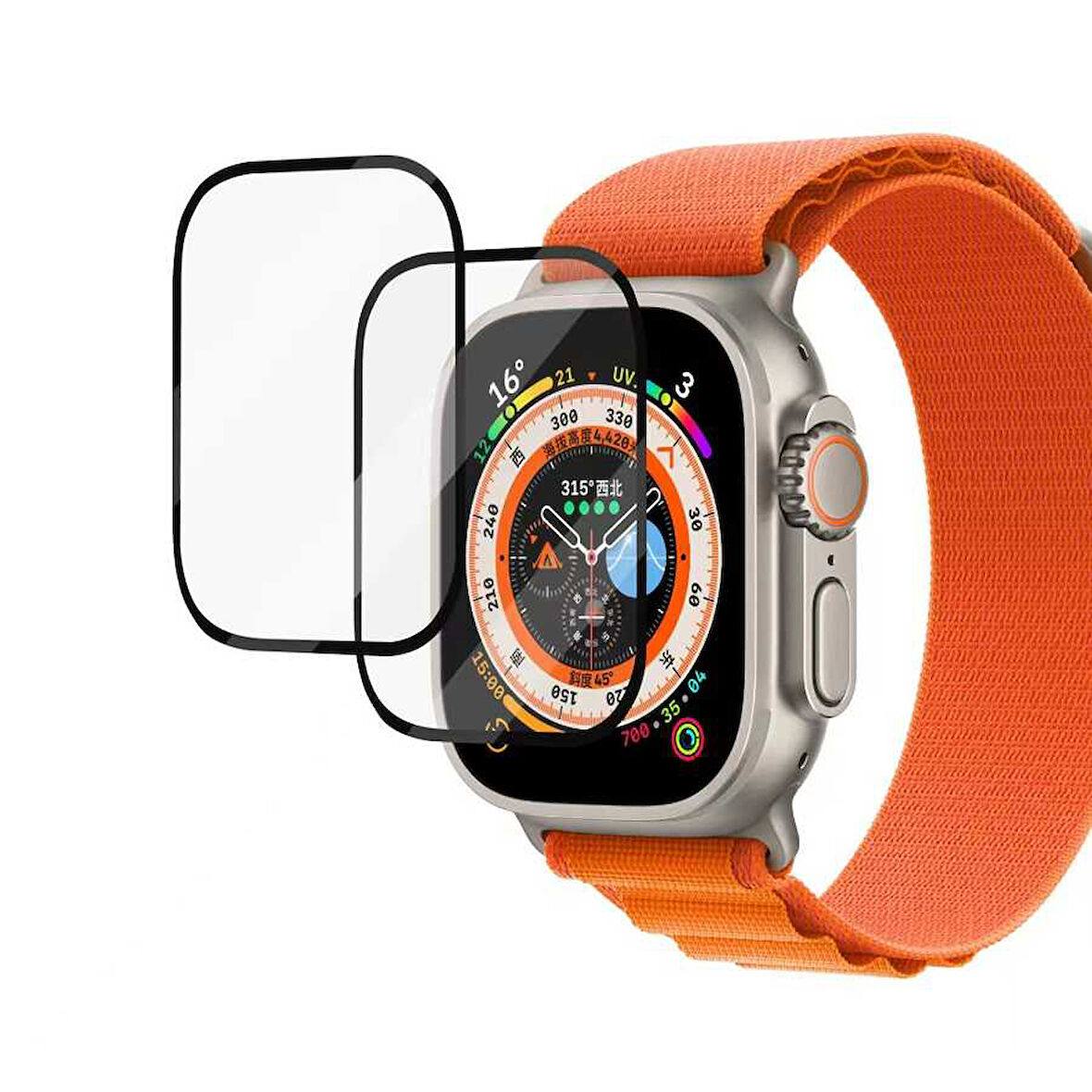Apple Watch Ultra 49mm Cam Full Ekran Saat Koruyucu