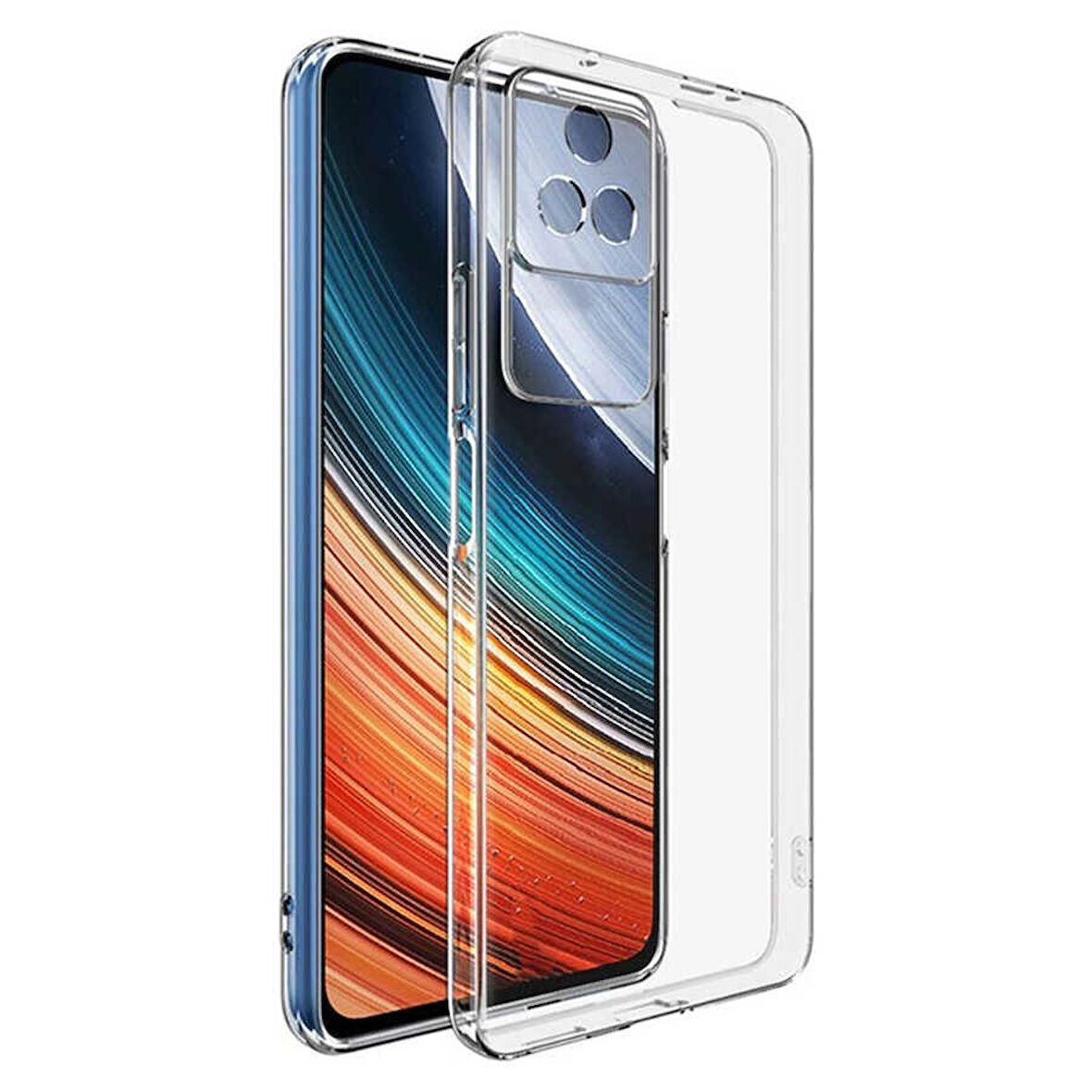 Xiaomi Poco F4 Kılıf Kamera Korumalı Şeffaf Kapak