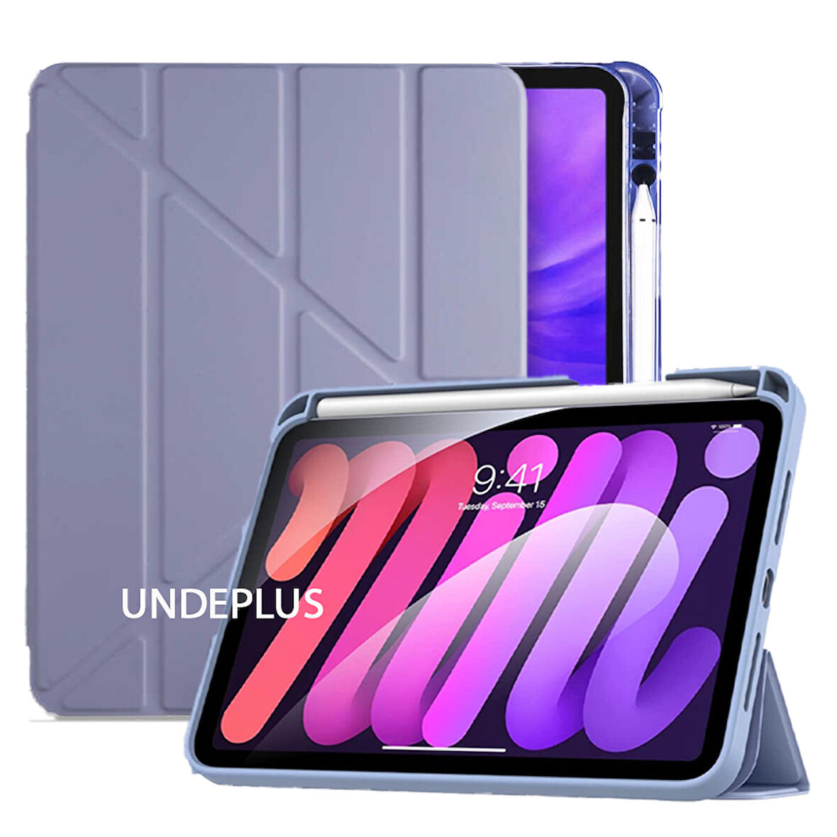 Apple iPad 11.Nesil A16 11inç/10.Nesil 10.9inç Kılıf Kalem Bölmeli Trifolding Case