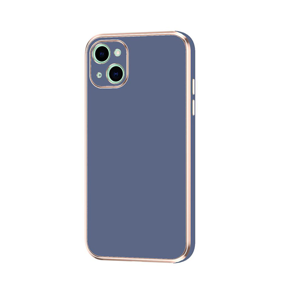 Apple iPhone 14 Plus Kılıf Köşeli Altın Model Kapak