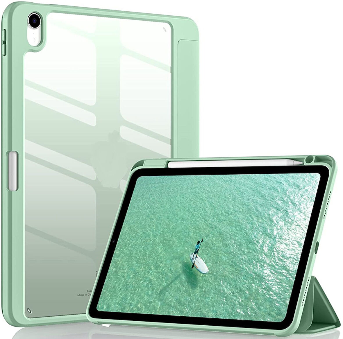 Apple iPad Air 4/5. Nesil 10.9 Kılıf Grafiti Şeffaf Kalem Bölmeli (10.Nesil Değildir)