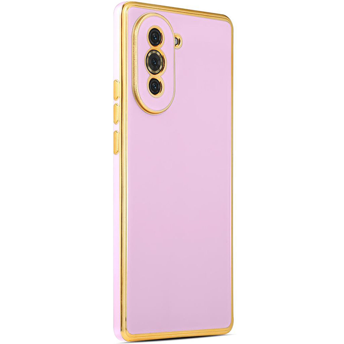 Huawei Nova 10 Pro Kılıf Köşeli Altın Model Kapak